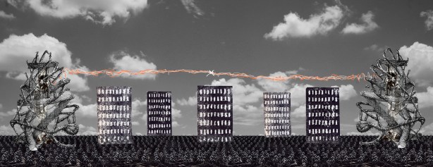 Still shot of Versia Harris' work so far