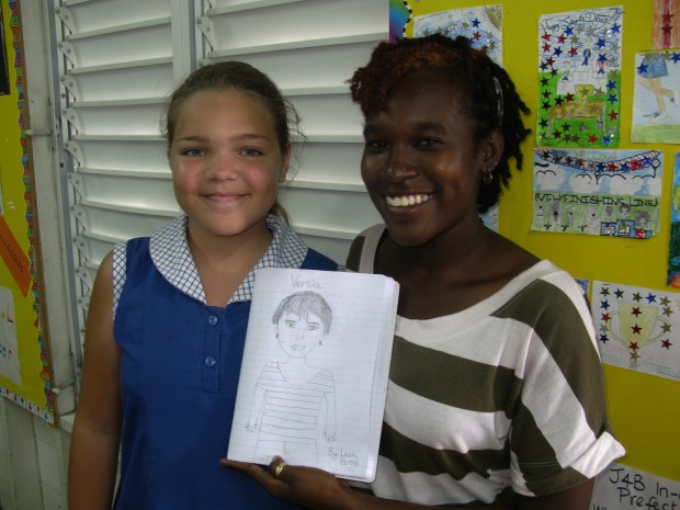 One of the students at St. Gabriels drew a picture of Versia