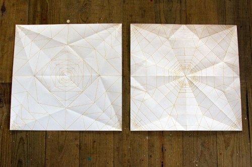 Mark King experiments with origami