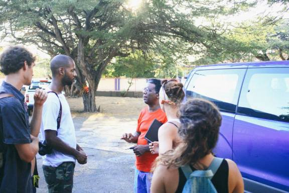 Aritsts meeting with Ciro Abath for a studio visit