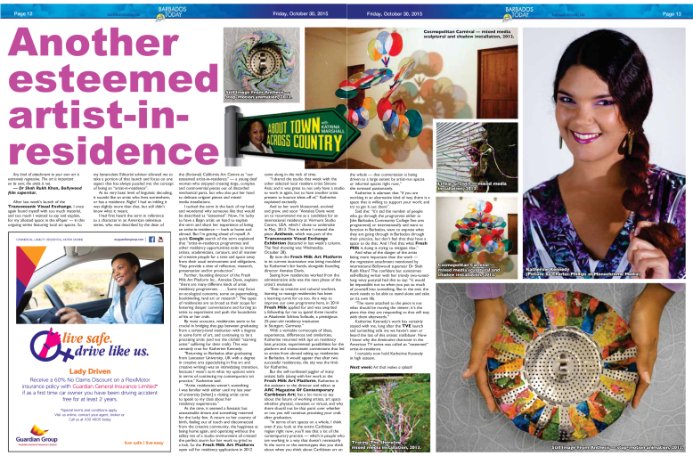 Barbados today Katherine article