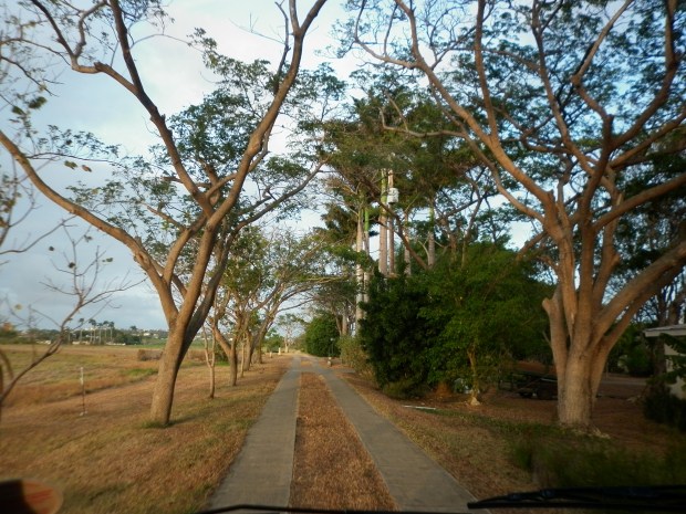 Driveway to the Fresh Milk residency flat in St. George