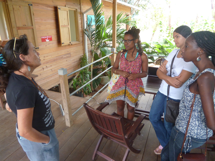 Meeting the team at Fresh Milk - Annalee Davis, Sheena Rose, Katherine Kennedy and Alicia Alleyne