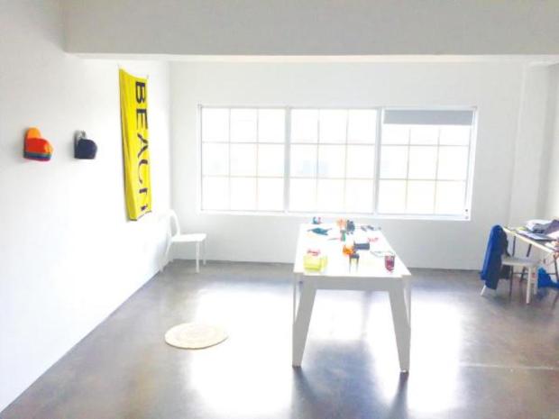 Blue Curry’s studio at Cannonball studios, Miami. Photo courtesy of the artist